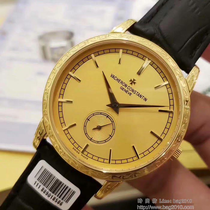 江詩丹頓 Vacheron Constantin 2019江詩丹頓歷史名作 雕花新款 深度防水 男士腕表  wssb3620